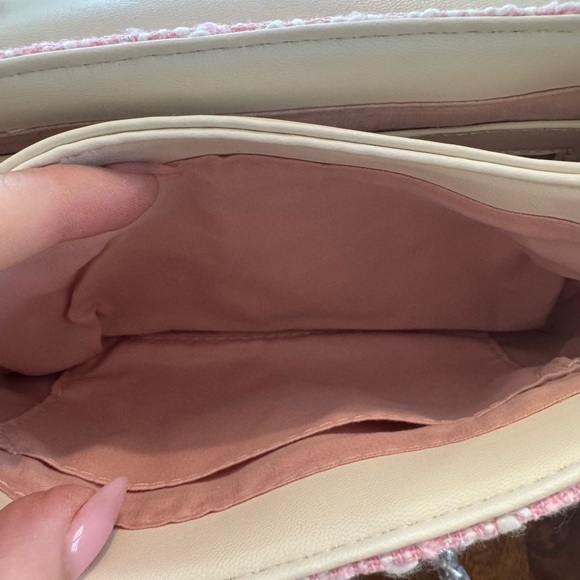 Badgley Mischka Pink Tweed Women’s Bag - Picture 8 of 9